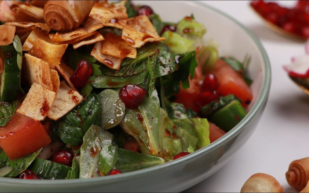 Fattoush Salad with Sumac-Olive Oil Dressing